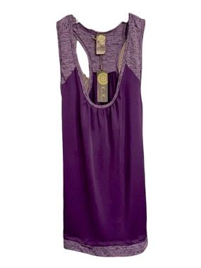 KIWI Kate Racerback Tank Top Purple Running Yoga Lightweight